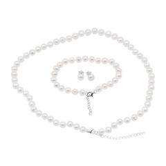 Parure in argento con Perla di Acqua Dolce