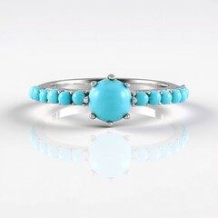 Anello in argento con Turchese Sleeping Beauty (Faszination Türkis)