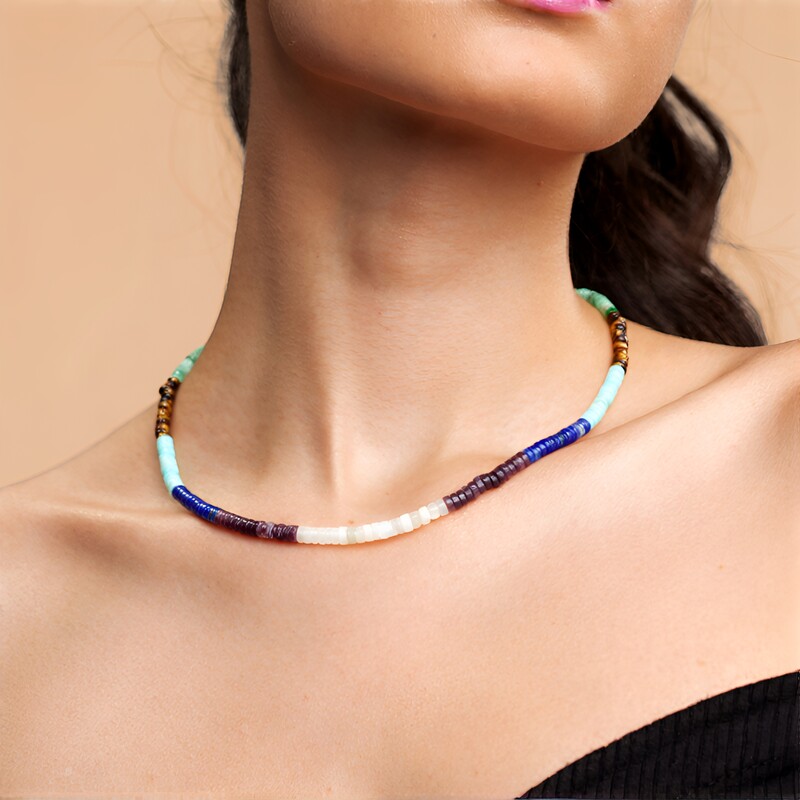 White Moonstone Silver Necklace