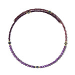 Edelstein-Stahlhalsreif (Riya)