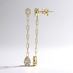 Orecchini in oro con Diamante SI2 (H) (CIRARI)