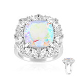 Mondlicht-Quarz-Silberring