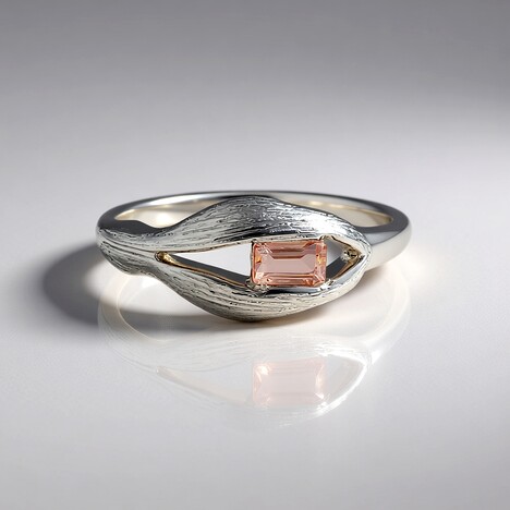 Anello in argento con Tormalina Rosa (SAELOCANA)
