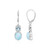 Boucles d'oreilles en or et Larimar (KM by Juwelo)