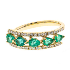 AAA-Sambia-Smaragd-Goldring