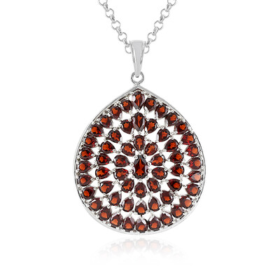 Collana in argento con Granato Mozambico