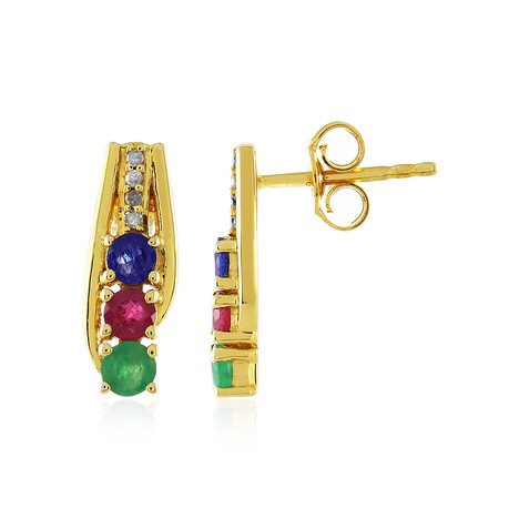 Orecchini in argento con Rubino del Madagascar