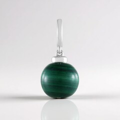 Ciondolo in argento con Malachite