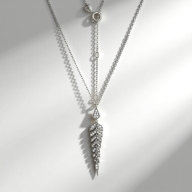 Collana in argento con Zircone (Adela Silber)