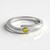 Anello in argento con Diamante Giallo I3