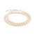 Peach Freshwater Pearl Silver Bracelet (TPC)