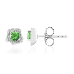 Boucles d'oreilles en argent et Tsavorite du Kenya AAA