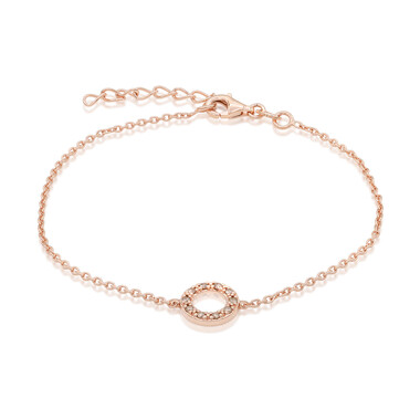 VS1 Argyle-Rose de France-Brillant-Silberarmband (Annette)