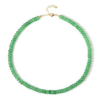 Green Quartz Silver Necklace