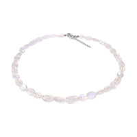 Collana in argento con Pietra di Luna Arcobaleno