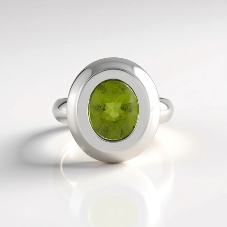 Anello in argento con Peridoto (de Melo Essence)