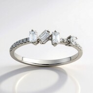 Bague en or et Diamant SI1 (H) (CIRARI)