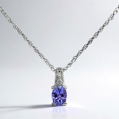 Collana in argento con Tanzanite