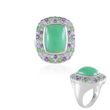 Chrysoprase Silver Ring (KM by Juwelo)