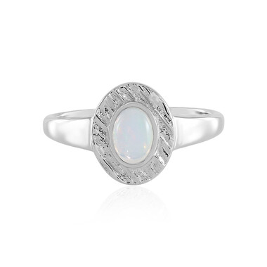 Anello in argento con Opale di Welo (MONOSONO COLLECTION)