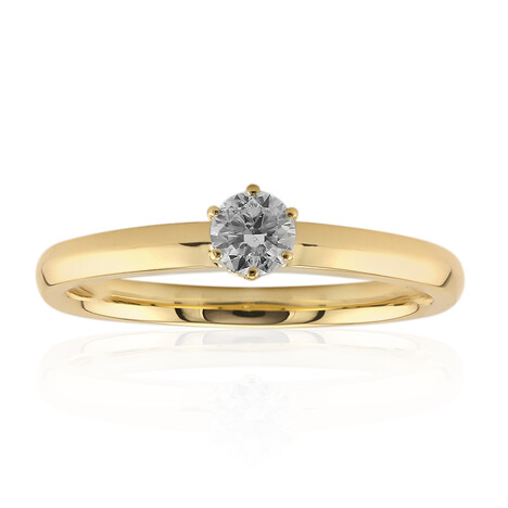 Gouden ring met een Diamant DI2 (J)