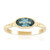 Anillo en plata con Topacio azul suizo (Jones Lee)