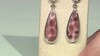 Pendientes en plata con Piedra petoskey