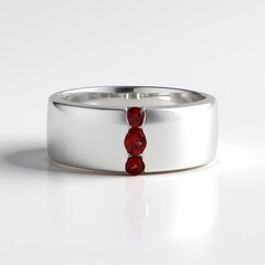 Anello in argento con Rubino Tanzania (de Melo)
