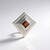 Ciondolo in argento con Zircone Cognac (MONOSONO COLLECTION)