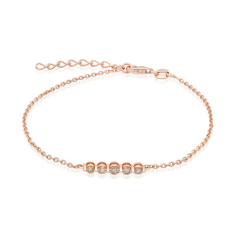VS1 Argyle-Rose de France-Brillant-Silberarmband (Annette)