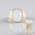 Anello in oro con Opale di Welo AAA (de Melo)