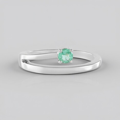 Anello in argento con Smeraldo Russo