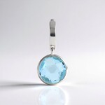 Ciondolo in argento con Topazio Blu Cielo