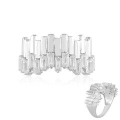 Zilveren ring met zirkonen (de Melo)