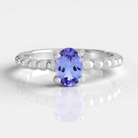 Anello in argento con Tanzanite