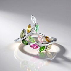 Anello in argento con Tormalina