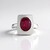 Anello in argento con Rubino del Madagascar (de Melo Essence)