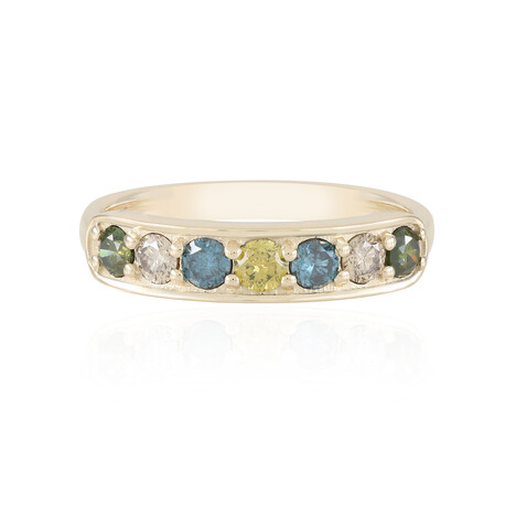 Gouden ring met I2 Bruine Diamanten (SUHANA)