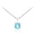 Blue Apatite Silver Necklace