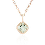 Collana in argento con Ametista Verde (Adela Silber)