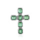 Pendentif en argent et Apatite verte