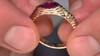 Anillo en oro con Turmalina rosa de Nigeria (Adela Gold)