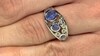 Bague en argent et Tanzanite