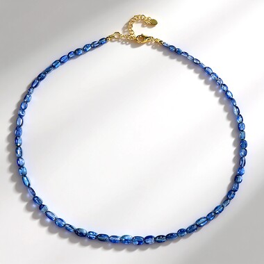 Nepal Kyanite Silver Necklace