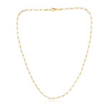 White Freshwater Pearl Silver Necklace