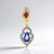 Ciondolo in argento con Zaffiro Ceylon Blu (non riscaldato)