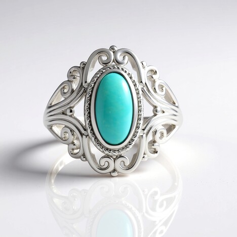 Anello in argento con Turchese