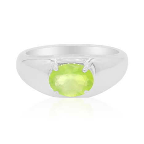 Anello in argento con Opale Verde Brasiliano