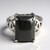 Bague en argent et Hématite noire