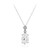 White Topaz Silver Necklace